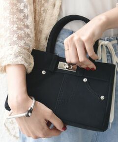 SHIPS / シップス ハンドバッグ | 【WEB限定】2WAY ひねり 金具 ポケット バッグ