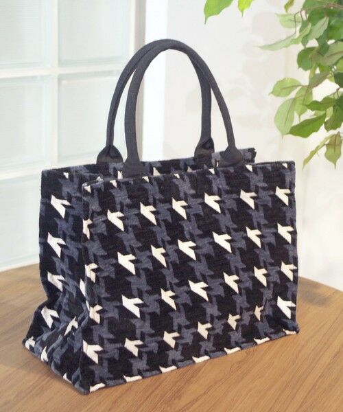 SHIPS / シップス トートバッグ | 【SHIPS別注】BINDU:ハウンドトゥース ジャカード バッグ | 詳細1