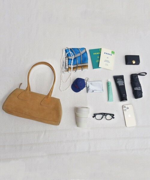 SHIPS / シップス ボストンバッグ | 【WEB限定】ポリエステル スエード 横長 ボストン バッグ | 詳細13