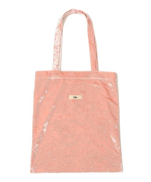 SHIPS別注/PINK RIBBONチャリティー】Uhr: ポリエステル ベロア