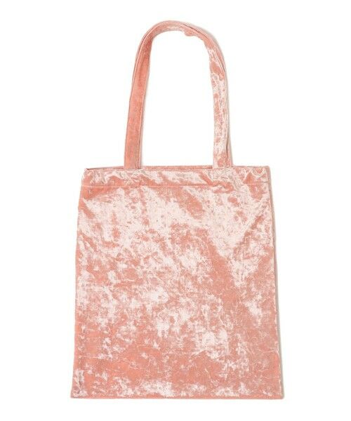 SHIPS / シップス トートバッグ | 【SHIPS別注/PINK RIBBONチャリティー】Uhr: ポリエステル ベロア トート バッグ | 詳細8