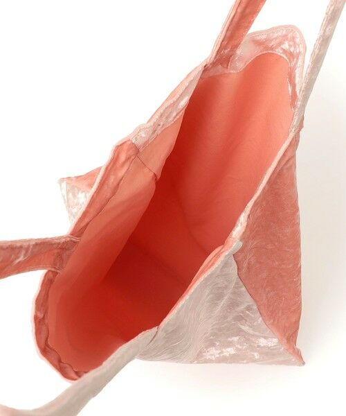 SHIPS / シップス トートバッグ | 【SHIPS別注/PINK RIBBONチャリティー】Uhr: ポリエステル ベロア トート バッグ | 詳細10