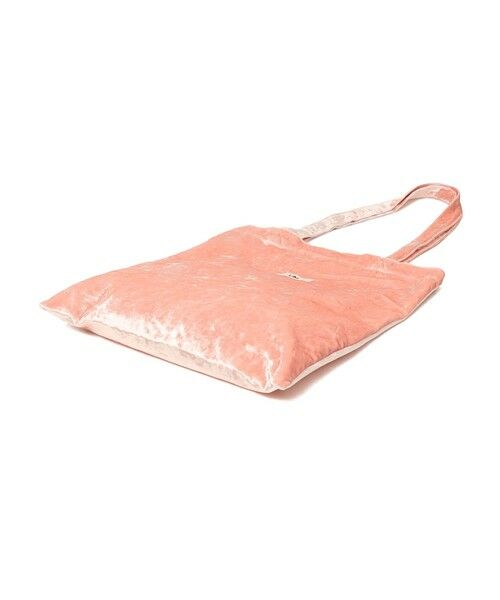 SHIPS / シップス トートバッグ | 【SHIPS別注/PINK RIBBONチャリティー】Uhr: ポリエステル ベロア トート バッグ | 詳細11