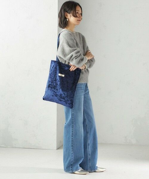 SHIPS / シップス トートバッグ | 【SHIPS別注/PINK RIBBONチャリティー】Uhr: ポリエステル ベロア トート バッグ | 詳細16