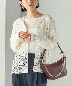 SHIPS / シップス パーカー | 〈手洗い可能〉レース ジップアップ パーカ