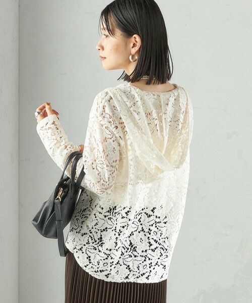 SHIPS / シップス パーカー | 〈手洗い可能〉レース ジップアップ パーカ | 詳細13