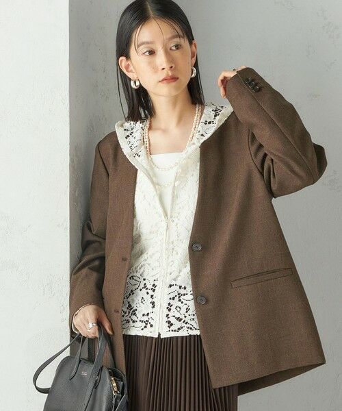 SHIPS / シップス パーカー | 〈手洗い可能〉レース ジップアップ パーカ | 詳細16