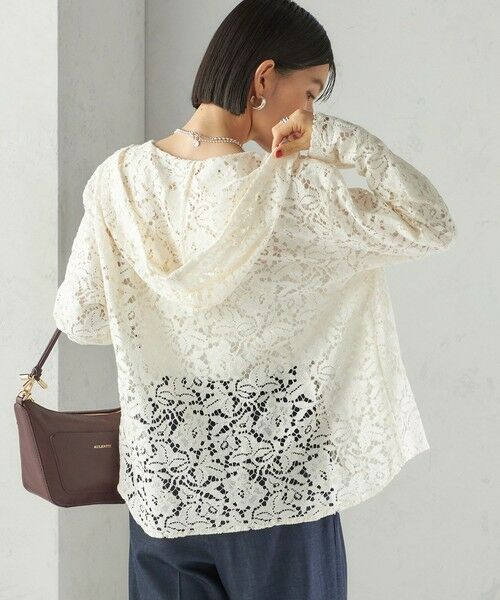 SHIPS / シップス パーカー | 〈手洗い可能〉レース ジップアップ パーカ | 詳細6