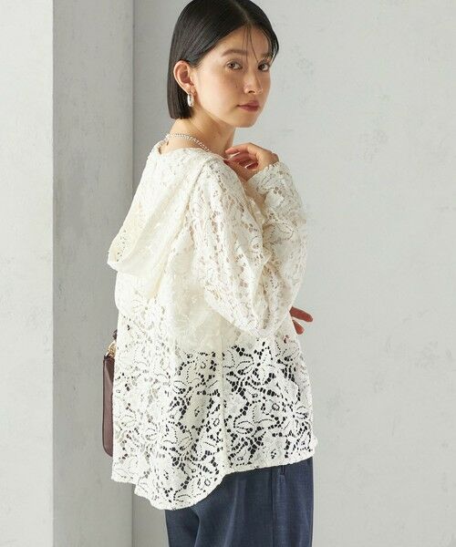 SHIPS / シップス パーカー | 〈手洗い可能〉レース ジップアップ パーカ | 詳細7