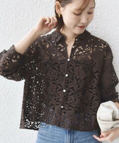 SHIPS / シップス シャツ・ブラウス | 〈手洗い可能〉レース シャツ 羽織