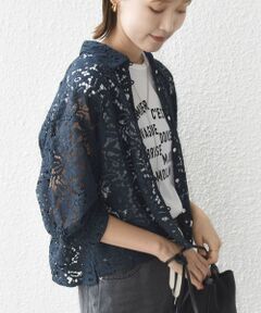 SHIPS / シップス シャツ・ブラウス | 〈手洗い可能〉レース シャツ 羽織