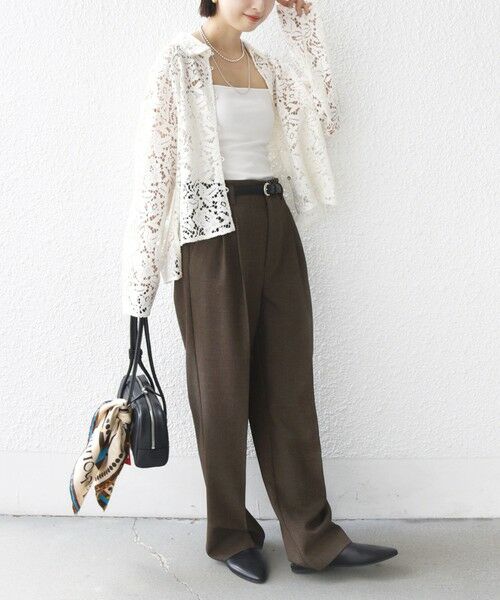 SHIPS / シップス シャツ・ブラウス | 〈手洗い可能〉レース シャツ 羽織 | 詳細10