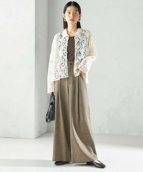 SHIPS / シップス シャツ・ブラウス | 〈手洗い可能〉レース シャツ 羽織 | 詳細3