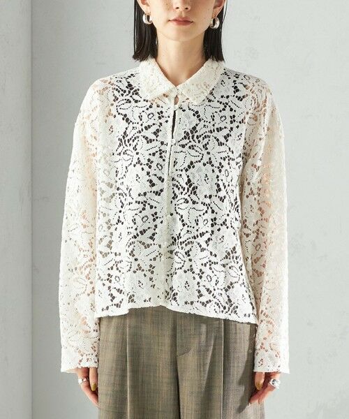 SHIPS / シップス シャツ・ブラウス | 〈手洗い可能〉レース シャツ 羽織 | 詳細18