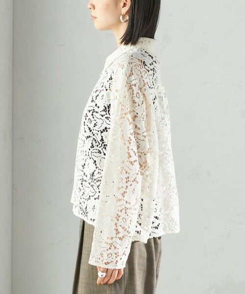 SHIPS / シップス シャツ・ブラウス | 〈手洗い可能〉レース シャツ 羽織 | 詳細19