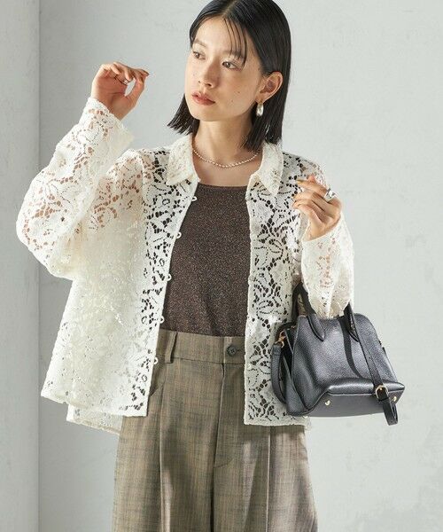 SHIPS / シップス シャツ・ブラウス | 〈手洗い可能〉レース シャツ 羽織 | 詳細6
