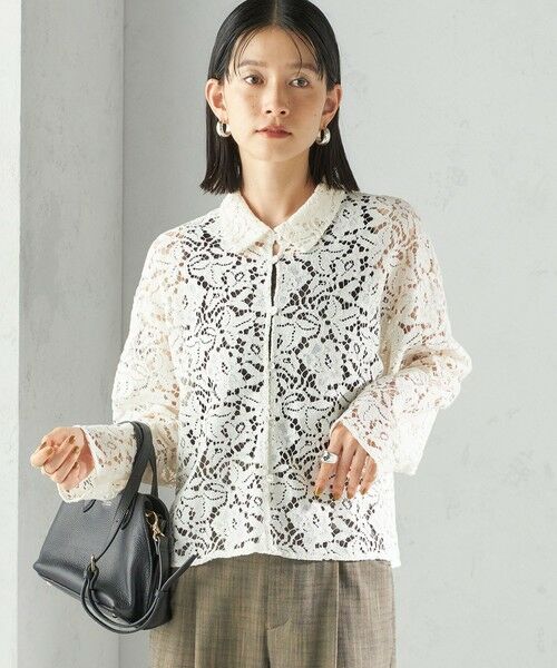 SHIPS / シップス シャツ・ブラウス | 〈手洗い可能〉レース シャツ 羽織 | 詳細7