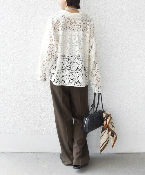 SHIPS / シップス シャツ・ブラウス | 〈手洗い可能〉レース シャツ 羽織 | 詳細9