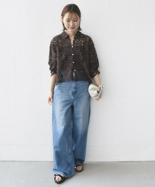 SHIPS / シップス シャツ・ブラウス | 〈手洗い可能〉レース シャツ 羽織 | 詳細23