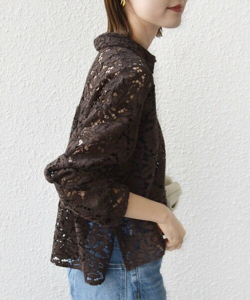 SHIPS / シップス シャツ・ブラウス | 〈手洗い可能〉レース シャツ 羽織 | 詳細28