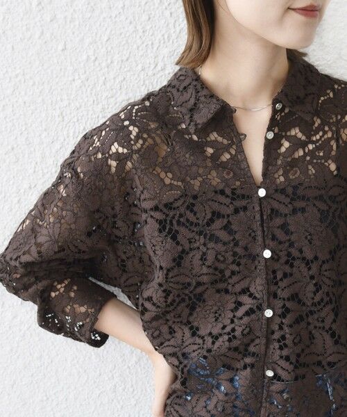 SHIPS / シップス シャツ・ブラウス | 〈手洗い可能〉レース シャツ 羽織 | 詳細29