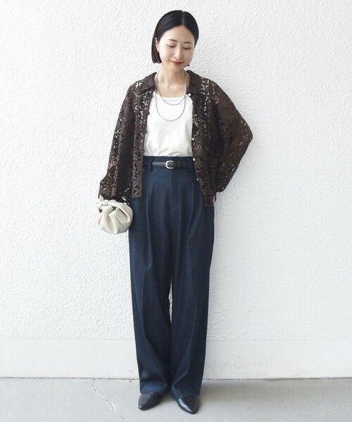 SHIPS / シップス シャツ・ブラウス | 〈手洗い可能〉レース シャツ 羽織 | 詳細30