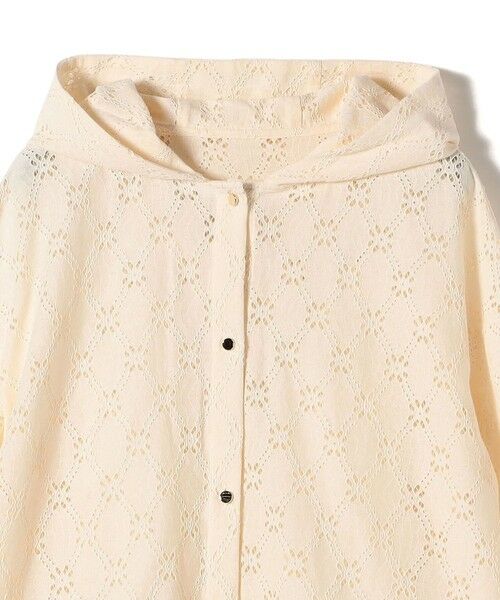 SHIPS / シップス シャツ・ブラウス | 【WEB限定】〈手洗い可能〉レース フード シャツ 羽織 | 詳細18