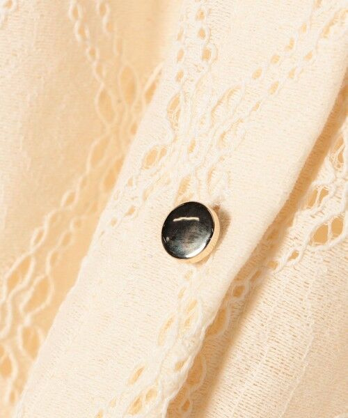 SHIPS / シップス シャツ・ブラウス | 【WEB限定】〈手洗い可能〉レース フード シャツ 羽織 | 詳細21