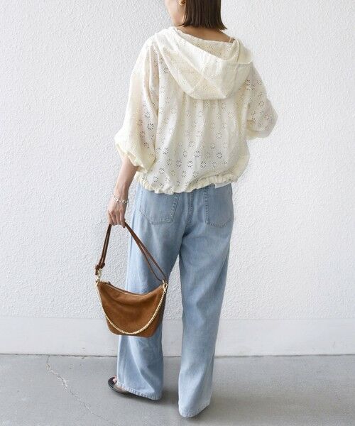 SHIPS / シップス シャツ・ブラウス | 【WEB限定】〈手洗い可能〉レース フード シャツ 羽織 | 詳細3