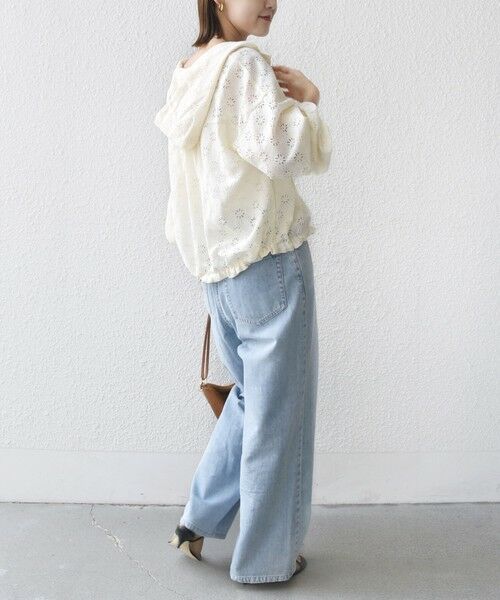 SHIPS / シップス シャツ・ブラウス | 【WEB限定】〈手洗い可能〉レース フード シャツ 羽織 | 詳細4