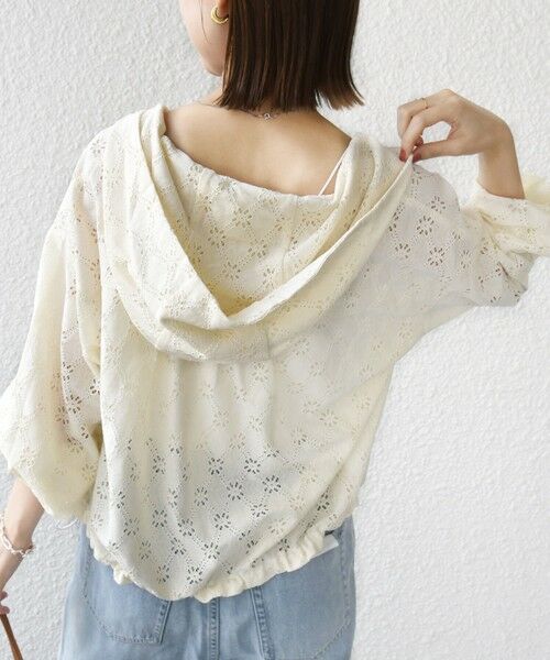 SHIPS / シップス シャツ・ブラウス | 【WEB限定】〈手洗い可能〉レース フード シャツ 羽織 | 詳細7