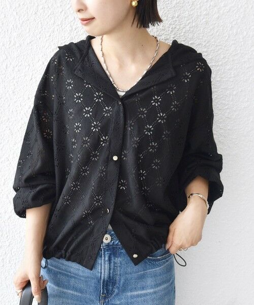 SHIPS / シップス シャツ・ブラウス | 【WEB限定】〈手洗い可能〉レース フード シャツ 羽織 | 詳細26