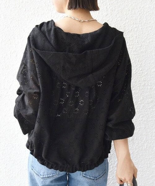 SHIPS / シップス シャツ・ブラウス | 【WEB限定】〈手洗い可能〉レース フード シャツ 羽織 | 詳細28