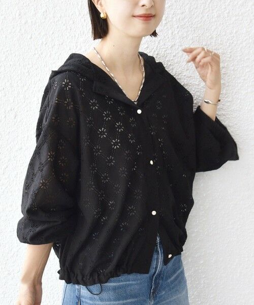 SHIPS / シップス シャツ・ブラウス | 【WEB限定】〈手洗い可能〉レース フード シャツ 羽織 | 詳細29