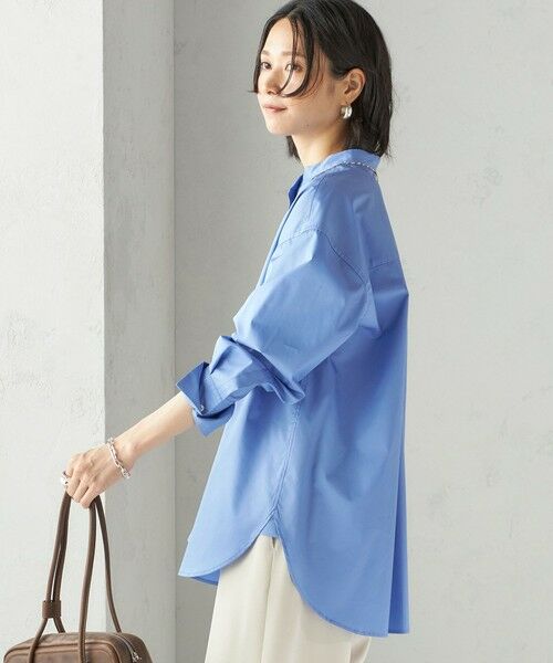 SHIPS / シップス シャツ・ブラウス | 〈手洗い可能〉ソリッド フロント ヨーク スタンドカラー シャツ | 詳細10