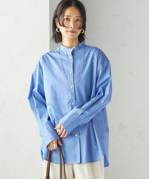 SHIPS / シップス シャツ・ブラウス | 〈手洗い可能〉ソリッド フロント ヨーク スタンドカラー シャツ | 詳細14