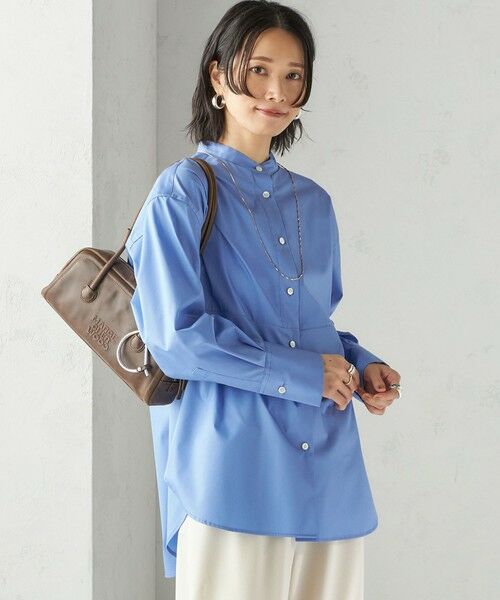 SHIPS / シップス シャツ・ブラウス | 〈手洗い可能〉ソリッド フロント ヨーク スタンドカラー シャツ | 詳細16