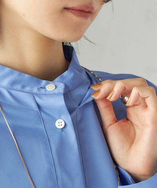 SHIPS / シップス シャツ・ブラウス | 〈手洗い可能〉ソリッド フロント ヨーク スタンドカラー シャツ | 詳細17