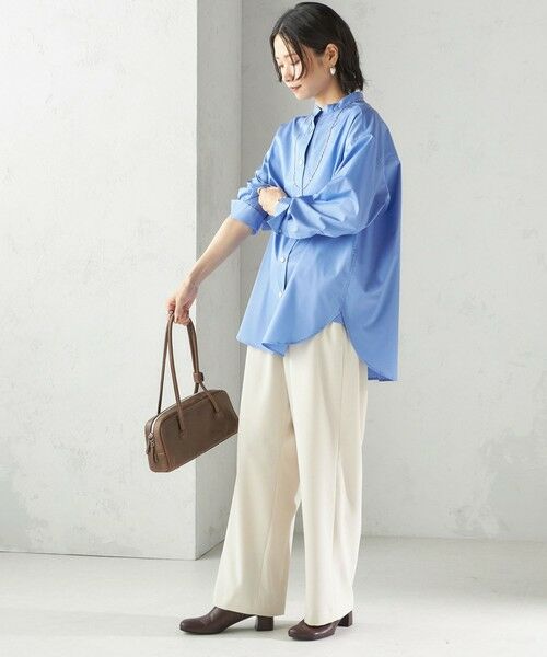 SHIPS / シップス シャツ・ブラウス | 〈手洗い可能〉ソリッド フロント ヨーク スタンドカラー シャツ | 詳細3