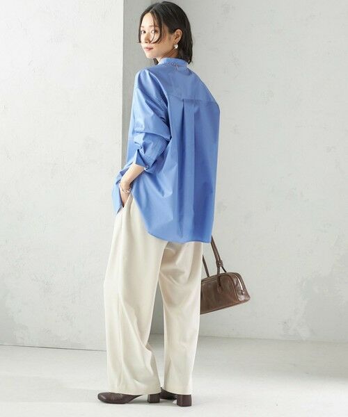 SHIPS / シップス シャツ・ブラウス | 〈手洗い可能〉ソリッド フロント ヨーク スタンドカラー シャツ | 詳細4