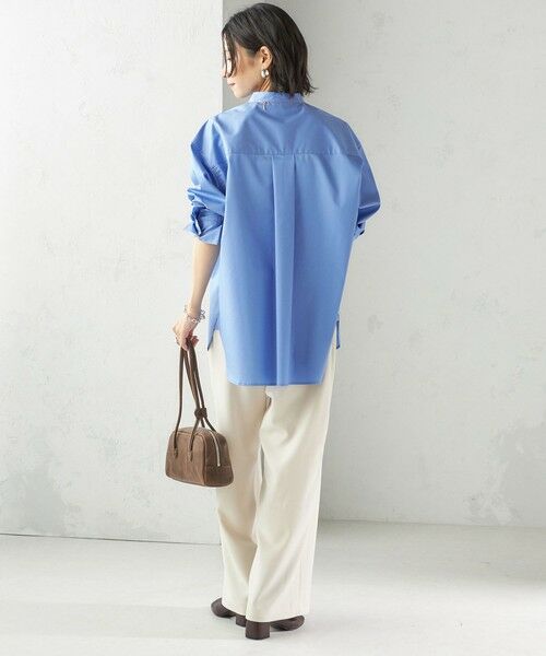 SHIPS / シップス シャツ・ブラウス | 〈手洗い可能〉ソリッド フロント ヨーク スタンドカラー シャツ | 詳細5