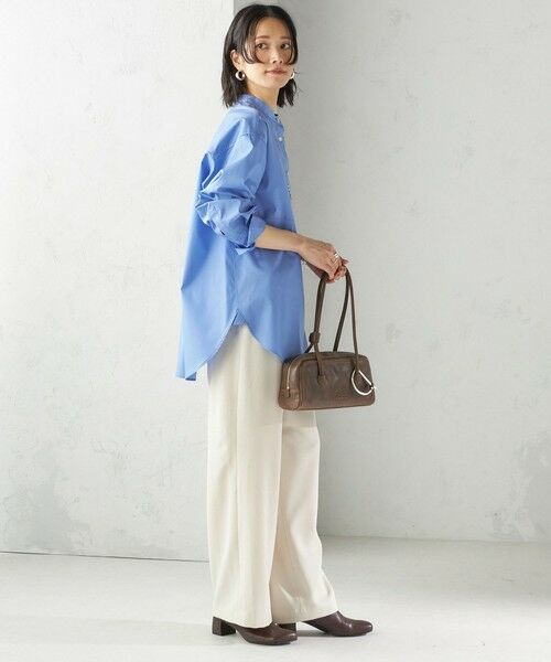 SHIPS / シップス シャツ・ブラウス | 〈手洗い可能〉ソリッド フロント ヨーク スタンドカラー シャツ | 詳細6