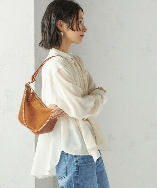 SHIPS / シップス シャツ・ブラウス | 〈手洗い可能〉シアー リボン タイ ブラウス | 詳細9