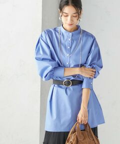 SHIPS / シップス チュニック | 〈手洗い可能〉ソリッド バックタック チュニック シャツ