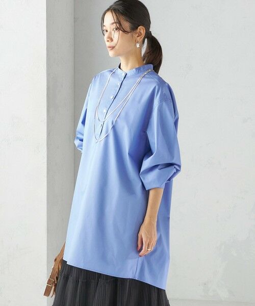 SHIPS / シップス チュニック | 〈手洗い可能〉ソリッド バックタック チュニック シャツ | 詳細10