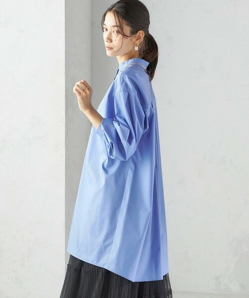 SHIPS / シップス チュニック | 〈手洗い可能〉ソリッド バックタック チュニック シャツ | 詳細11