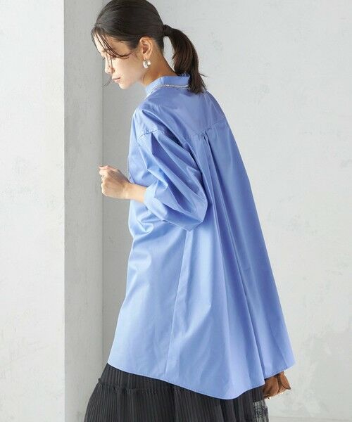SHIPS / シップス チュニック | 〈手洗い可能〉ソリッド バックタック チュニック シャツ | 詳細12