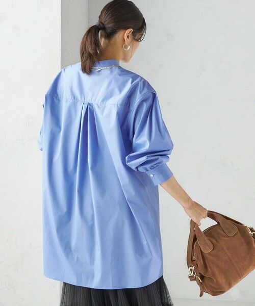 SHIPS / シップス チュニック | 〈手洗い可能〉ソリッド バックタック チュニック シャツ | 詳細13