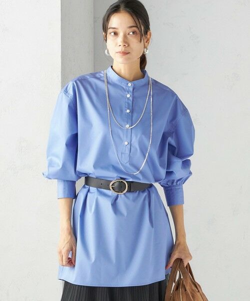 SHIPS / シップス チュニック | 〈手洗い可能〉ソリッド バックタック チュニック シャツ | 詳細17