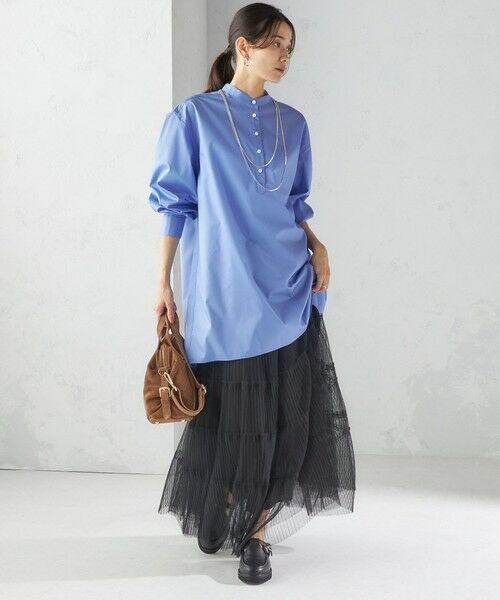 SHIPS / シップス チュニック | 〈手洗い可能〉ソリッド バックタック チュニック シャツ | 詳細6